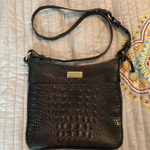 Brahmin brown crossbody bag